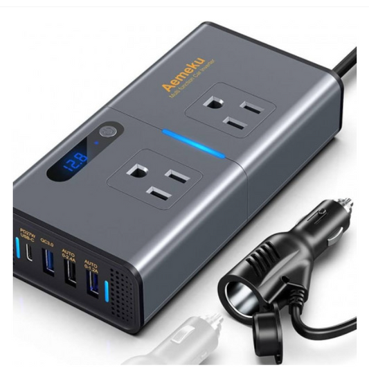 POWER INVERTER 300W CON CONECTOR USB D.WORLD DW-7611 MD